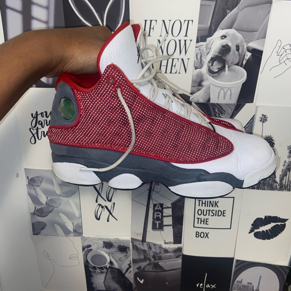 Red Flint Jordan 13s